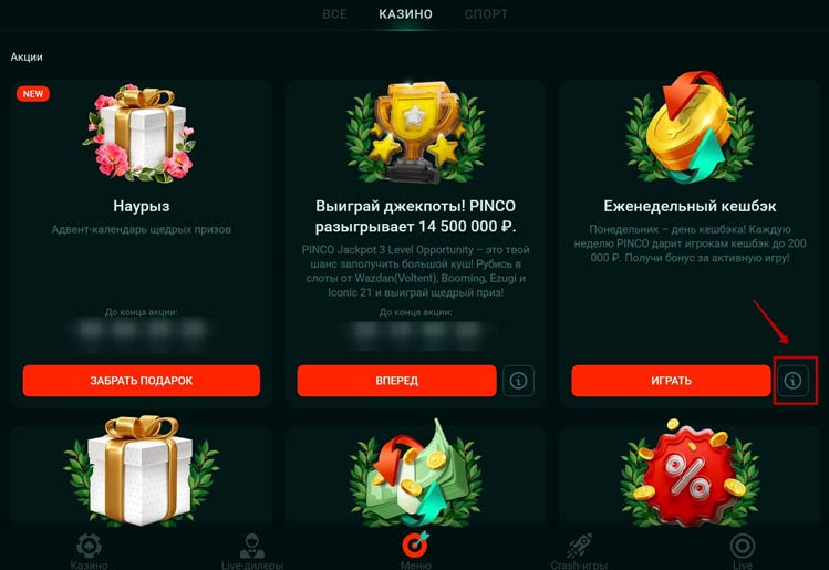 Специальные предложения